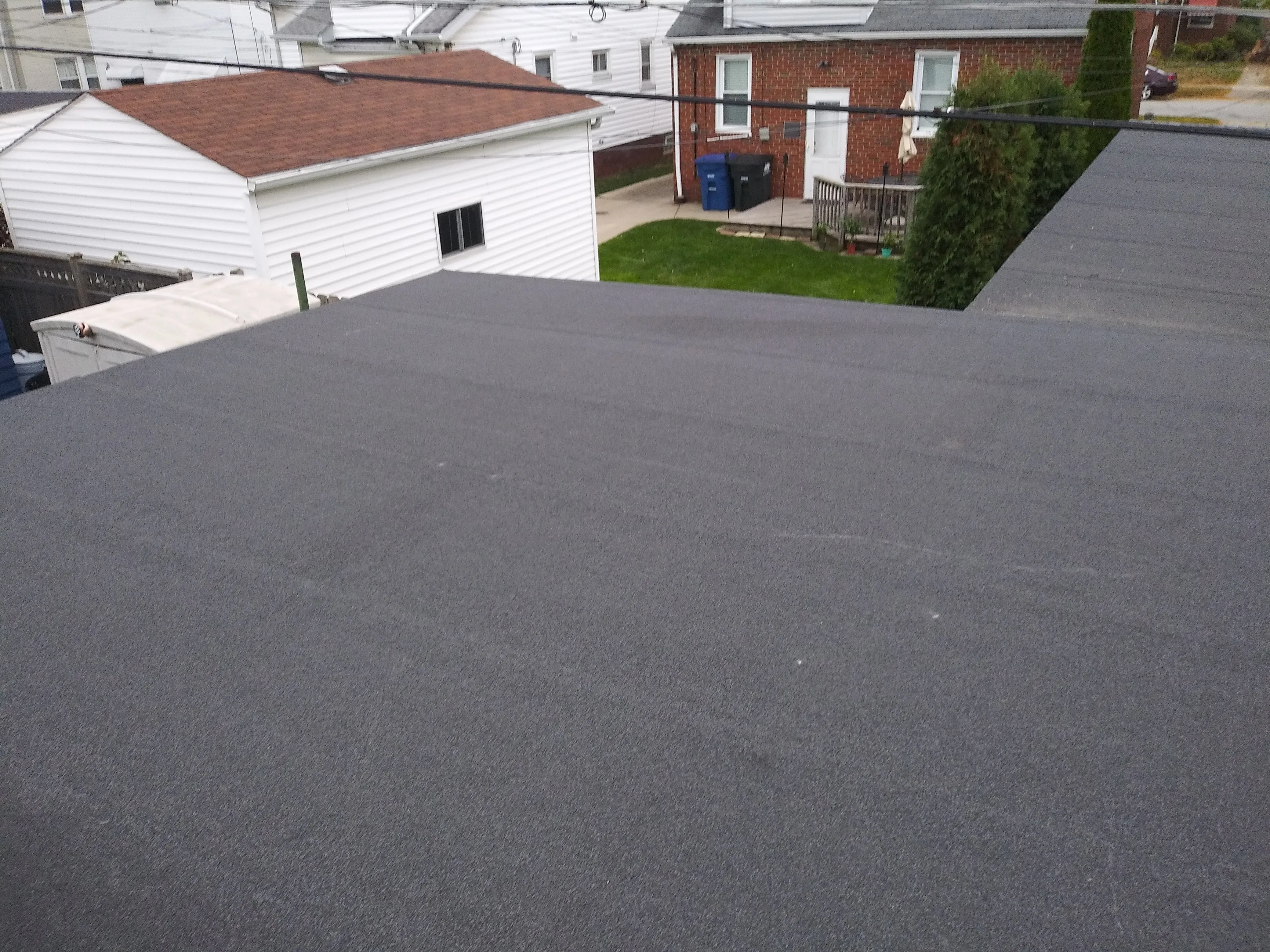Detached garage after waterproofing