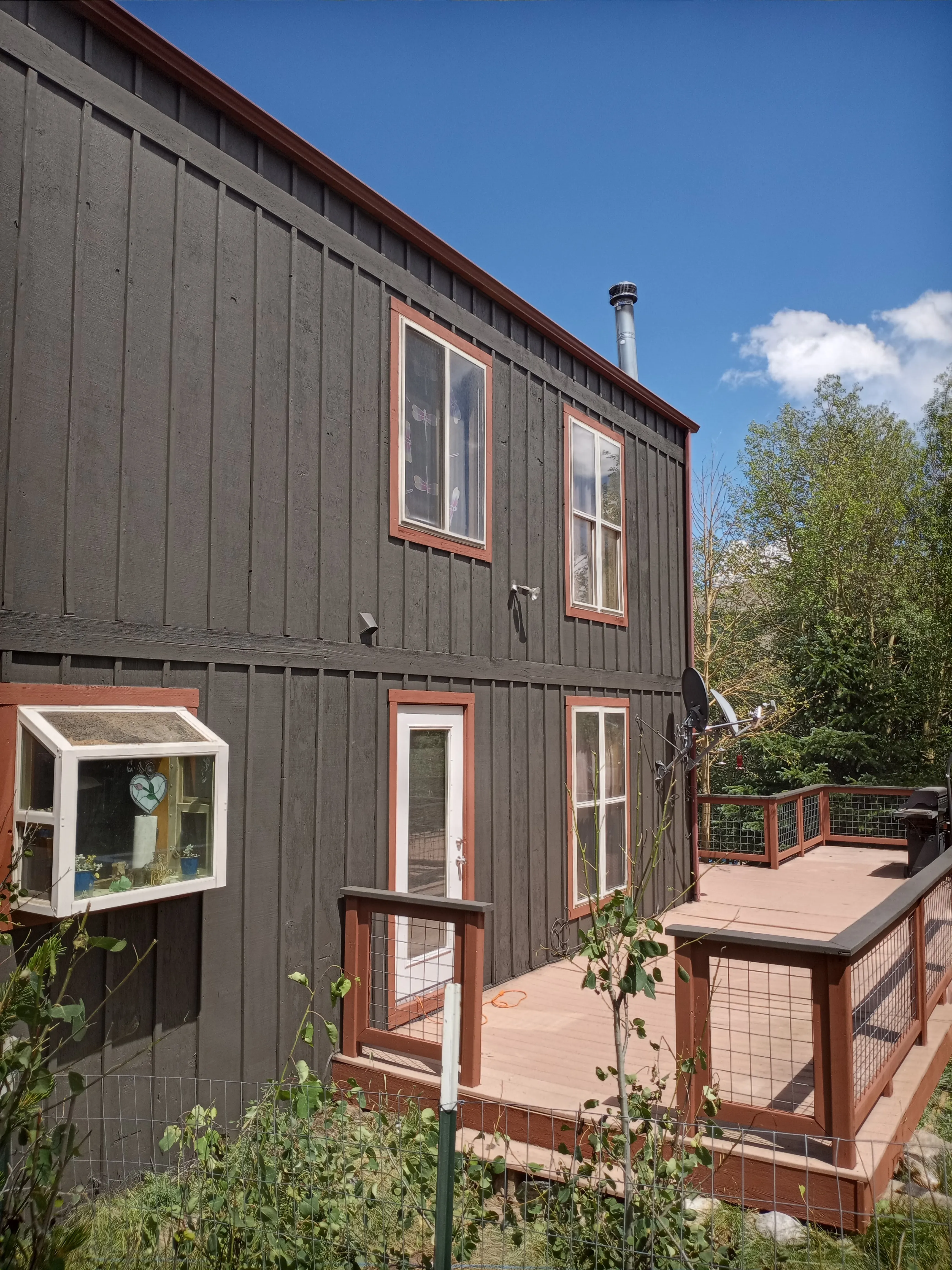 Siding after restoration and paint