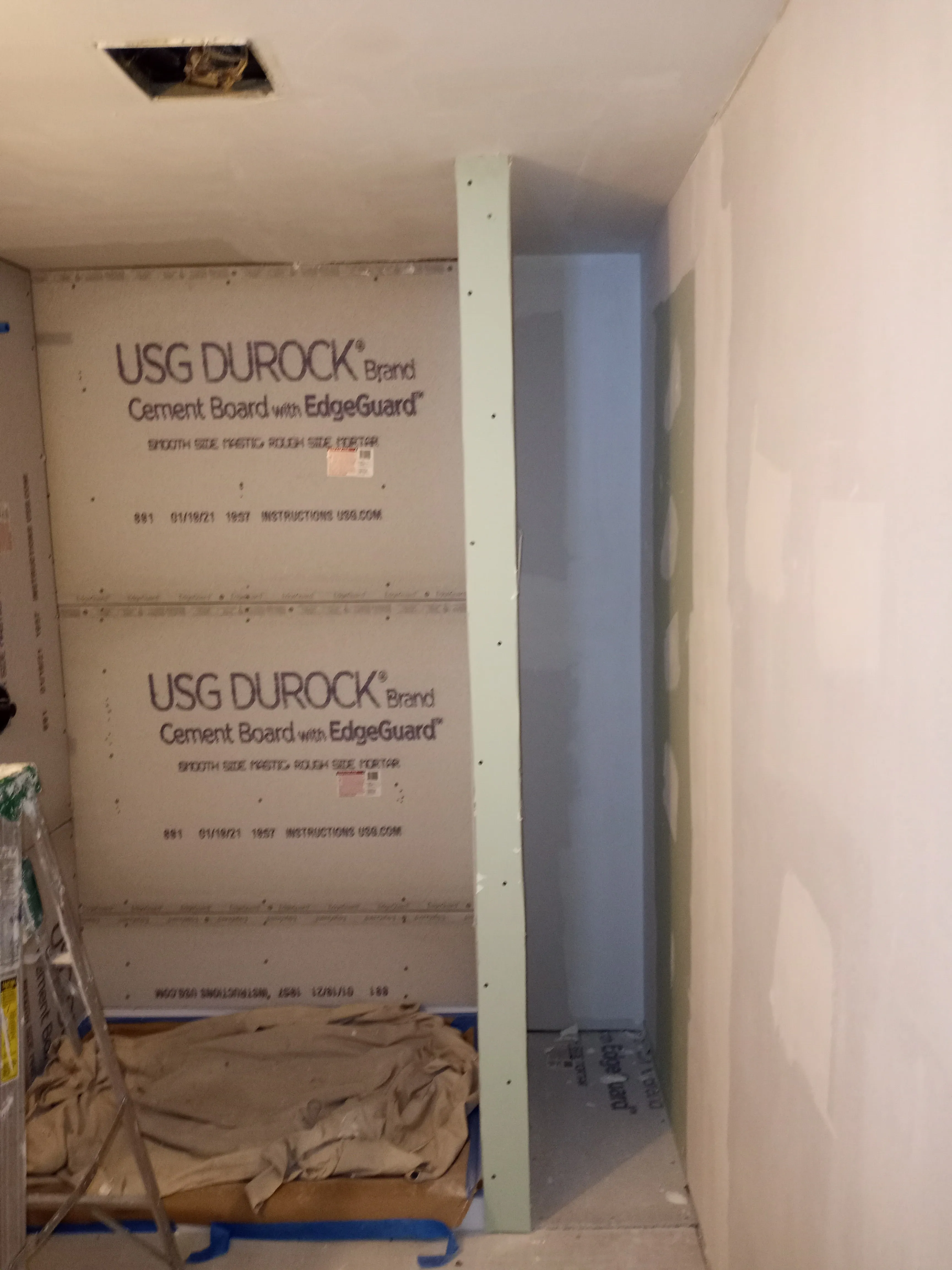Bathroom during remodel